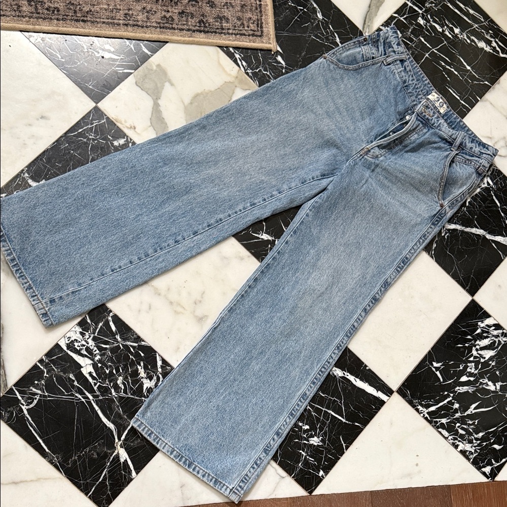 Free People Denim Blue Relaxed Jeans